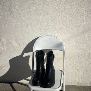 Soda Black Combat Boots